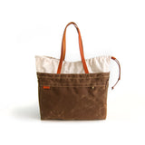 Cabo Tote Bag - Natural + Cinnamon Waxed
