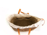 Cabo Tote Bag - Natural + Cinnamon Waxed