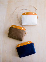 Mallorca Crossbody Bag - Navy Waxed